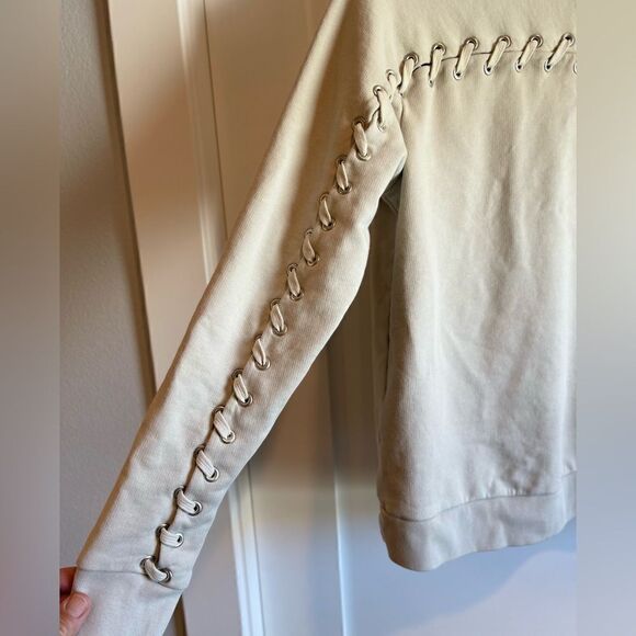 AllSaints Yara Laced Long Sleeve Sweatshirt Top Size S - Picture 11 of 16